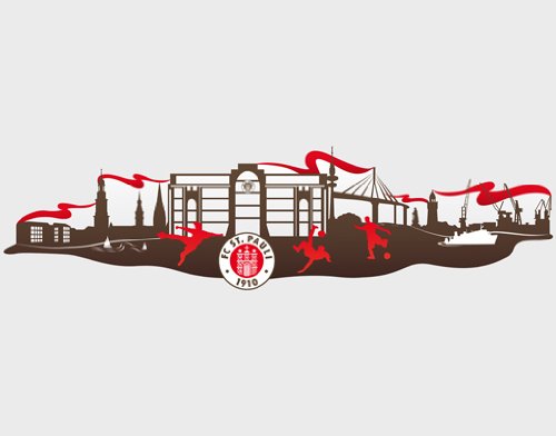 Wandtattoo Hamburg Meine Perle Skyline