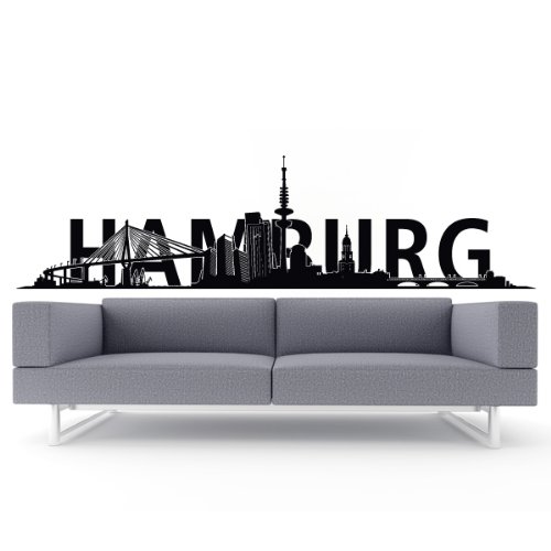 Wandtattoo Hamburg Meine Perle Skyline