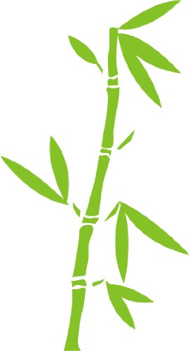 INDIGOS UG - Wandtattoo - Wandaufkleber - lindgrün w331 Bambus Gras Wandauskleber, 120x65 cm