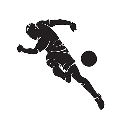 GREENADSCAPE 1Stk kugel wandtattoos wandsticker fussball selbstklebende wandsticker Wandtattoo Fußball Wandtattoo für Schränke dekorativer Klebebandstift Fußball-Tapete wandtattoo hause Black