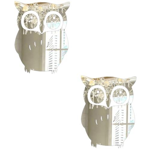 Housoutil Eulen Spiegel 2st Spiegelwandaufkleber Wandtattoo Spiegelaufkleber Selber Machen Applikationen 3d Acryl Spiegel Kinderzimmer Eule