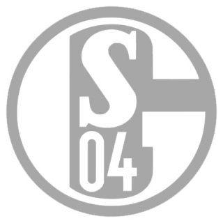FC Schalke 04 Aufkleber Silber