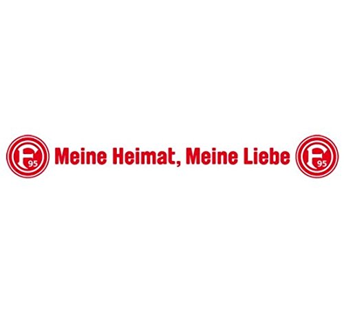 alenio Wandtattoo FortunaDüsseldorf Logo Meine Heimat, Meine Liebe Fußball Wandsticker F95 Fanartikel 110x14 cm