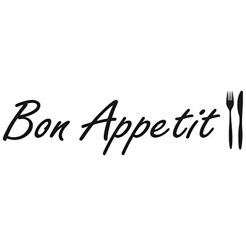 Wandtattoo Bon Appetit - Größe: M - 75cm x 20cm - 23 mögliche Farben