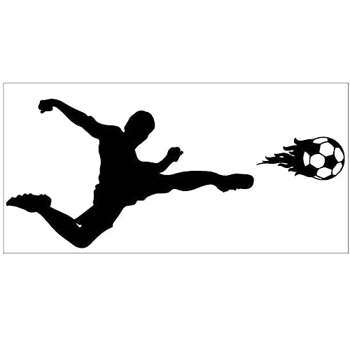 Warmhm Fußball-wanda Kleber Spielen Fußball Wandtattoos Wandaufkleber Für Fußballspieler Sport Wandtattoo Fußballtor Wandtattoo Wandaufkleber Für Jungenzimmer Mode Kind Pvc Fenster Tür