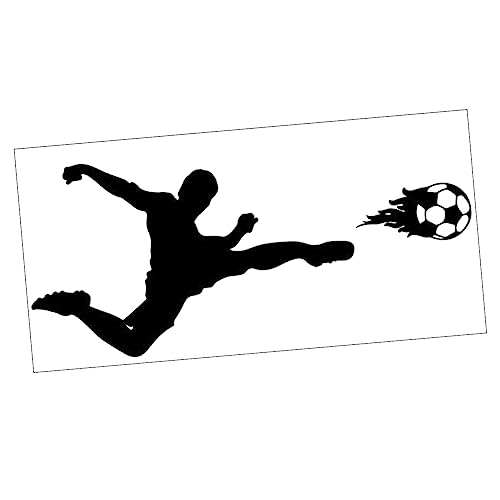 Ciieeo Fußball-wanda Kleber Spielen Wandaufkleber Fußballtor Wandtattoo Thema Wandtattoo Fußball-wandtattoo Fußball Wandtattoos Sport Wandtattoo Trendige Wandkunst Ziel Pvc Mode Kind