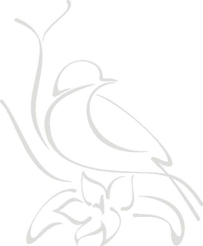 PEMA INDIGOS UG - Wandtattoo Wandsticker Wandaufkleber Aufkleber D357 Papagei auf dem Nest 120x98 cm - Silber