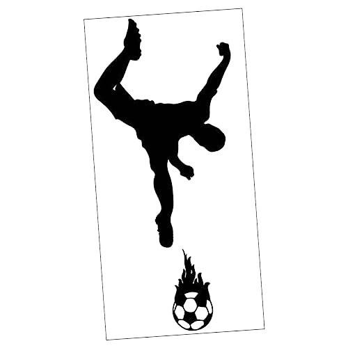 HOMSFOU 2st Fußball-wanda Kleber Spielen Wandaufkleber Für Jungenzimmer Fußballtor Wandtattoo Fußballfenster Haftet Kinderzimmer Wandkunst Wandschmuck Entfernbar Generation Pvc