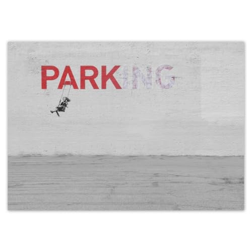 Wandtattoo, Dekor, Fotoaufkleber, 70 x 50 cm, Banksy Parking No. H3024M_NS1G