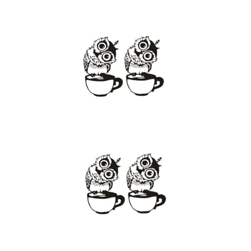 Mipcase 2 Sätze Raumaufkleber Wandtattoo Eule Wandtattoos Black 2 Stück * 2