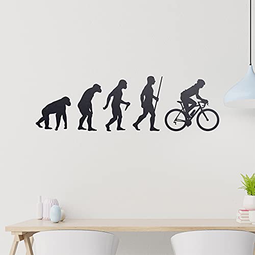 Rennrad Fahrrad Evolution Wandtattoo Wandaufkleber Wall Sticker - Dekoration, Küche, Wohnzimmer, Schlafzimmer, Badezimmer