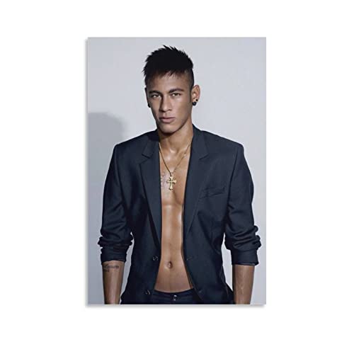 Persimmon Neymar Jr 2023 Fußball-Poster, Kunstdruck, Wandfoto, Farbe, Poster, hängendes Bild, Familiendekoration, 20 x 30 cm