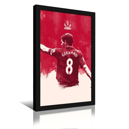 HKLOPUY Poster, Motiv: Fußball  Great Steven Gerrard , dekoratives Gemälde, Leinwand, Wandposter und Kunstdruck, moderne Familienschlafzimmer-Dekoration, Poster, 40 x 60 cm