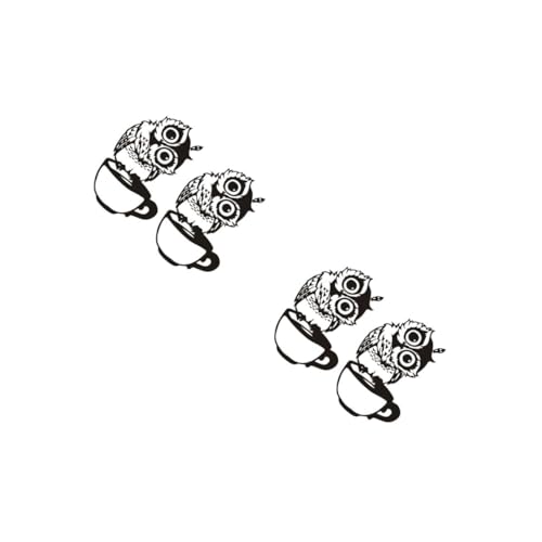 Mikikit 2 Sätze Raumaufkleber Wandtattoos Wandtattoo Eule Black 2 Stück * 2
