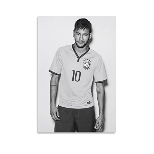 Persimmon Neymar Jr 2023 Fußball-Poster, Kunstdruck, Wandfoto, Farbe, Poster, hängendes Bild, Familiendekoration, 50 x 75 cm