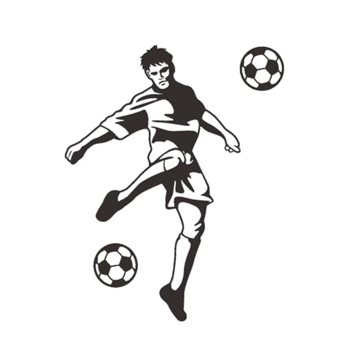 HAPINARY wandtattoo hause Wandtattoos Wandtattoo Fußball spielen Wandtattoo Fußballspieler Wandgemälde Fußball Wandtattoo wandsticker fussball selbstklebende wandsticker Fußball-Tapete