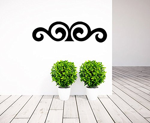 hommay PVC Wandtattoo Aufkleber Wolken Ancient klassischen Pattern Muster Kopfteil Wohnzimmer Home Decor Wasserdicht Tapete Wandbild Art Aufkleber 26,7 cm x 91,4 cm