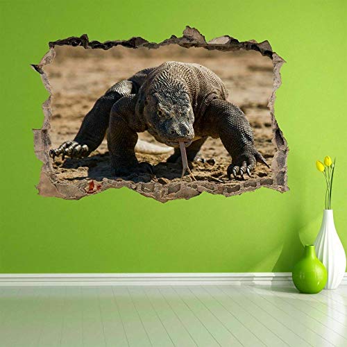 Drachen Eidechse Reptil Tier Wandaufkleber Wandtattoo Kinderzimmer Home Cp4-3D DIY Aufkleber Wandbild