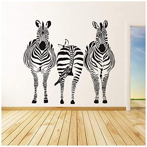 azutura Gruppe Zebra Safari Tiere Wandtattoo verfügbar in 5 Größen und 25 Farben Schwarz