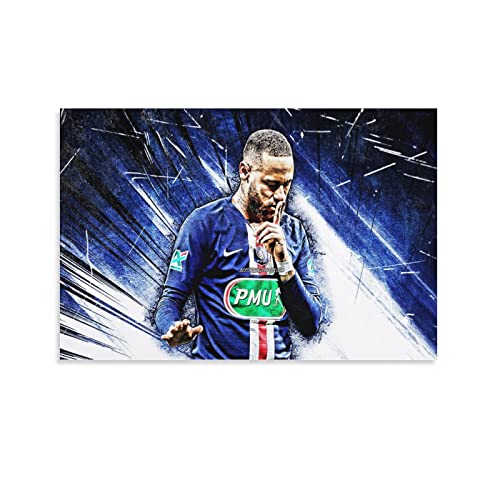 Neymar- Bilder Abstrakt 24x36inch(60x90cm) 1 Teilig Leinwandbilder Bild Auf Leinwand Vlies Wandbild Kunstdruck Wanddeko Wand Wohnzimmer Wanddekoration Deko Kunst -Fußball Star- HD Bildqualität