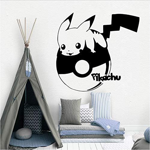 Kreative Pokemon Vinyl Wandaufkleber für Kinder Baby Zimmer Natur Party Dekor Tapete Schlafzimmer Kunst Aufkleber 57Cm X 60Cm