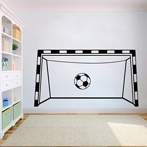Fußballtor Wand Vinyl Wandtattoo Wandbild Kunst Fußballnetz Junge Zimmerdekoration Wandbild Wandaufkleber A4 42x24cm