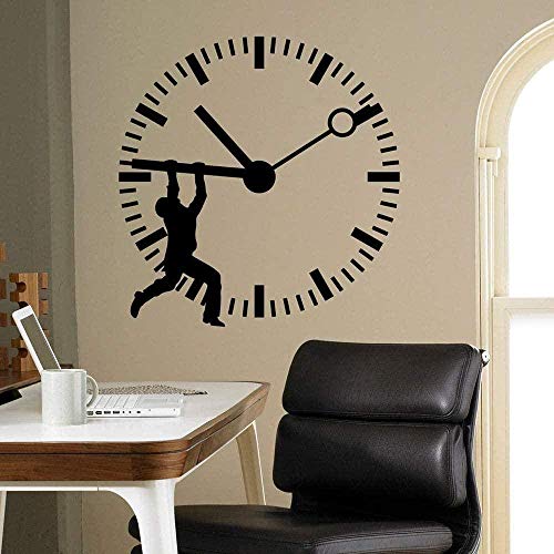 Kreative Uhr Wandaufkleber Abnehmbare Vinyl Wandtattoo DIY Selbstklebende Wasserdichte Aufkleber Interior Home Decoration 57 * 58cm