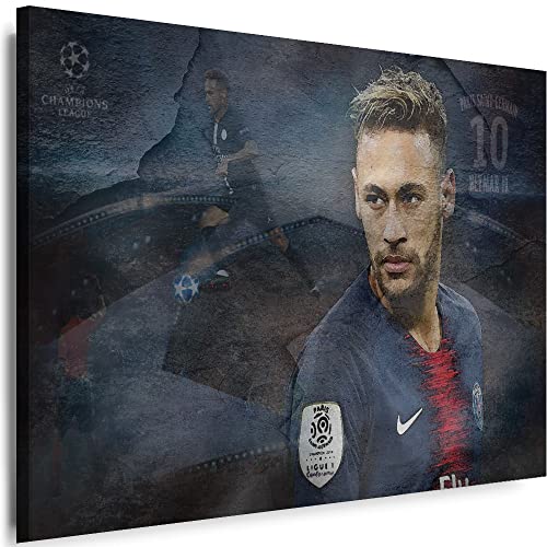 Myartstyle - BILDER Plakat, Leinwand Poster 60 x 40 cm Neymar Sport Fußball Beste Spieler OHNE RAHMEN P-Sp-205-8