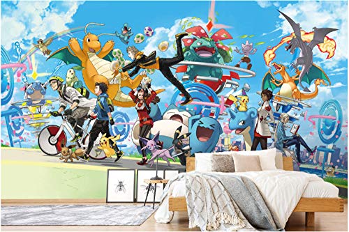 [Selbstklebend] 3D Wandbilder Für Pokemon 849 Japan Anime Tapeten Wandbild Druck Aufkleber Wandbilder Bauch 250X175 Cm
