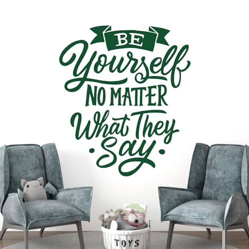 Wandtattoo  Be Yourself No Matter What They Say  Medium (420 x 480mm) wald