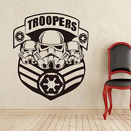 Star Wars Military Badge Wandtattoo Für Stormtrooper Vinyl Aufkleber Galactic Empire Home Interior Decor Benutzerdefinierte Decals58X68Cm
