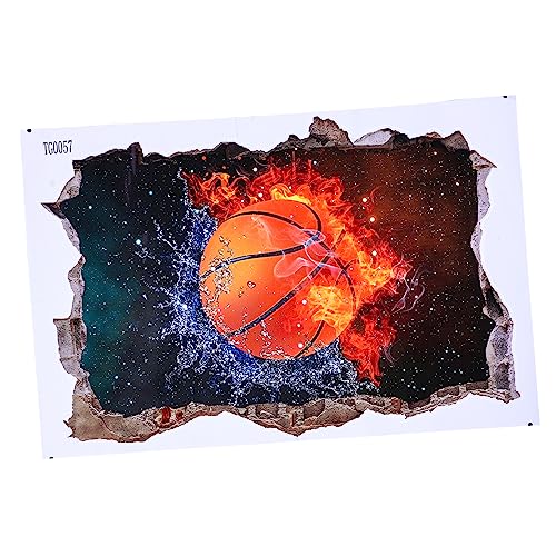 SEWOART 3D-Wandaufkleber Fußballtor Wandtattoo Fußball Wandtattoo Basketball-Party-Dekoration Jungenzimmer Wandtattoo Fußball Basketball-Wandtattoo Basketball-Scrapbook-Papier PVC