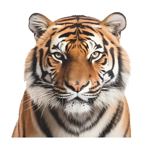 duoyif Wandtattoo Tiger Wandaufkleber Kinder Tigers Wandsticker Fensteraufkleber 3D Realistisch Tiger Wandsticker Für Kinderzimmer Babyzimmer Spielzimmer Tür Fenster Wand Deko 27x28cm