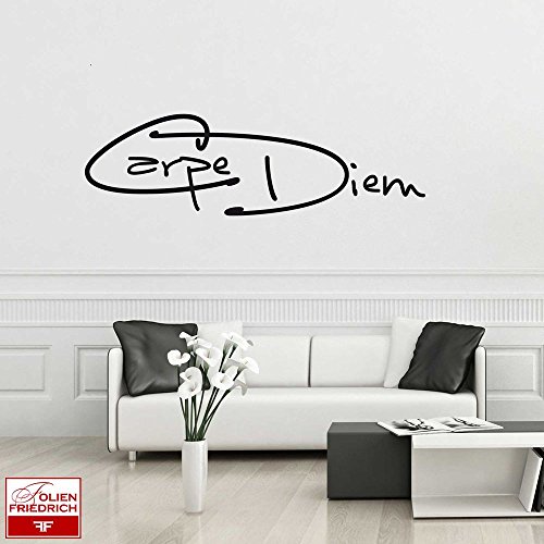 Unbekannt Wandtattoo Carpe Diem W35 (28x8 cm) rot