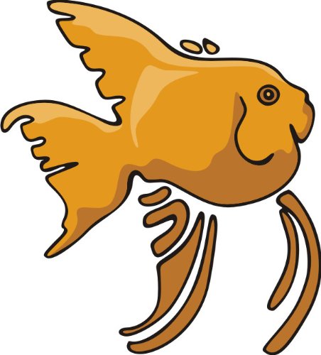 PEMA INDIGOS UG - Wandtattoo Wandsticker Wandaufkleber Aufkleber bunt ME186 liebende Fische Karpfen Barsch Wasser Meer 20 x 18 cm