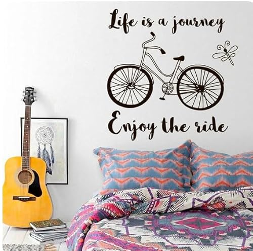 Wandtattoo Eule mit Lesebuch, Wandaufkleber, Cartoon-Vogel, Schlafzimmeraufkleber, schwarz, 56 cm hoch x 33 cm breit