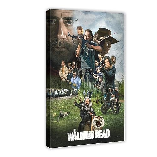 The Walking Dead 42 Leinwand-Poster, Wandkunst, Dekordruck, Bild, Gemälde für Wohnzimmer, Schlafzimmer, Dekoration, Rahmenstil, 60 x 90 cm