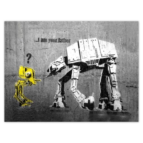 Wandtattoo, 40 x 30 cm, Aufschrift  I'm Your Father Banksy , Nr. H3896M_NS1A