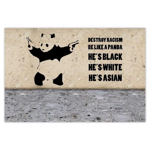 Wandtattoo, Motiv: Banksy Panda, 60 x 40 cm, Nr. H2944Z_NS1E