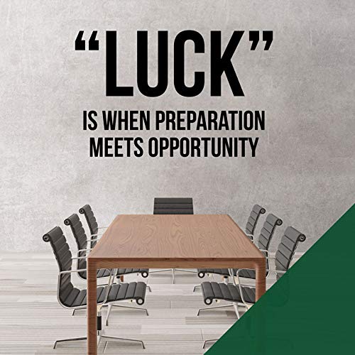 Wandtattoo  Luck - When Preparation Meets Opportunity  XLarge (900 x 580mm) wald