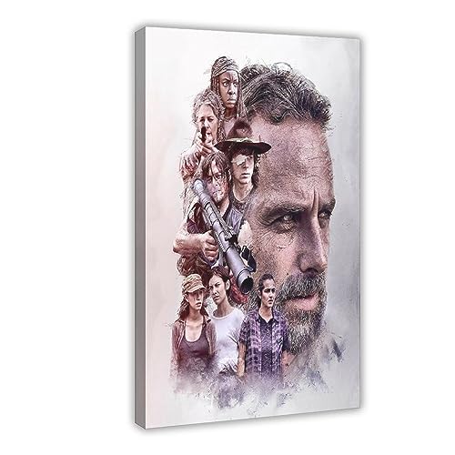 The Walking Dead 37 Leinwand-Poster, Wandkunst, Dekordruck, Bild, Gemälde für Wohnzimmer, Schlafzimmer, Dekoration, Rahmenstil, 60 x 90 cm