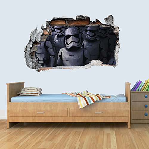 GNG Starwars Storm Trooper Smashed Wandtattoo Poster 3D Kunst Aufkleber Vinyl Zimmer M