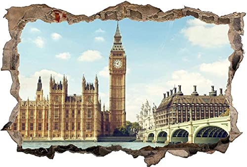 3D Wandtattoo -- London, England -- Wandbild Wandsticker selbstklebend Wandmotiv Wohnzimmer Wand Aufkleber 70x110cm