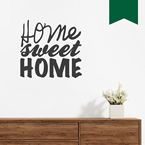 WANDKINGS Wandtattoo Home Sweet Home 40 x 38 cm dunkelgrün - erhältlich in 33 Farben
