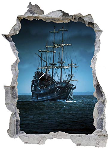 Schiff Piraten Geister Wandtattoo Wandsticker Wandaufkleber E0243 Größe 46 cm x 62 cm