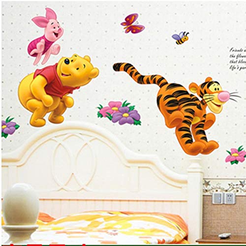 Wandsticker Hintergrund Wandtattoo Cartoon Winnie The Pooh Bär Schwein Tiger Wandaufkleber Für Kinderzimmer Kinderzimmer Wandtattoos Dekorative Tapete Poster