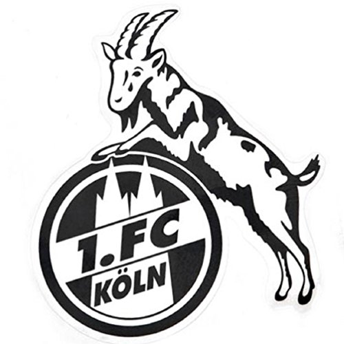 1. FC Köln Aufkleber transparent schwarz - Plus gratis Aufkleber Forever Köln