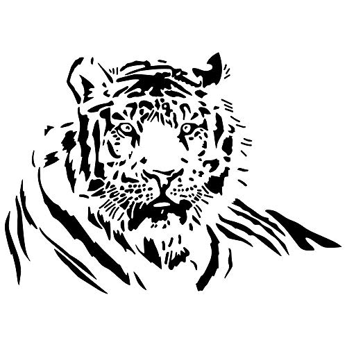 Tiger Wandaufkleber Schwarz Und Weiß Tiger Aufkleber Wohnzimmer Schlafzimmer Aufkleber Wandtattoo Applikation Fensterglas