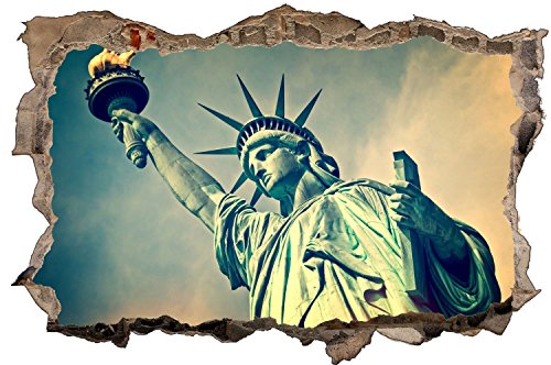Freiheitsstatue New York USA Wandtattoo Wandsticker Wandaufkleber D0636 Größe 60 cm x 90 cm