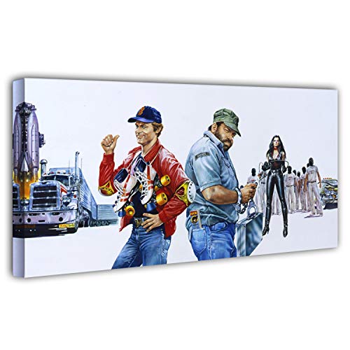 Terence Hill Bud Spencer Leinwand - Zwei bärenstarke Typen - Kunstdruck - Renato Casaro Edition (100 x 50 cm)